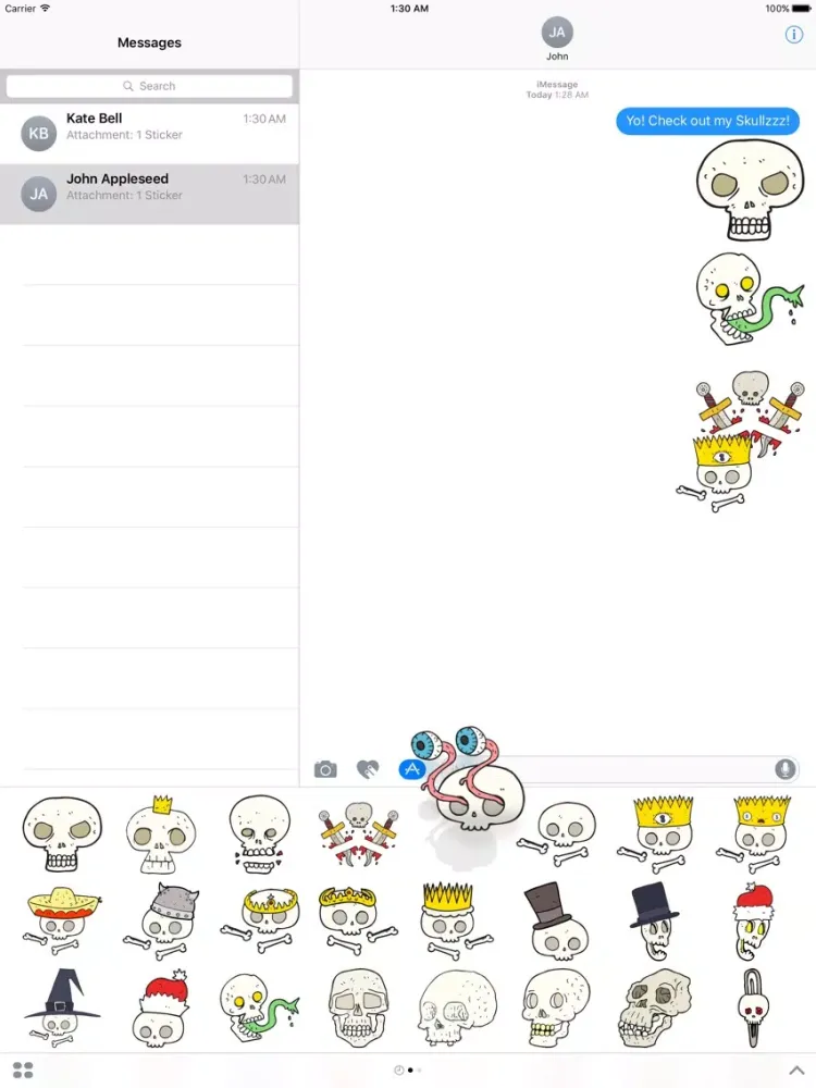 تصاویر Skulls! The DoodleBomb Collection iPad 