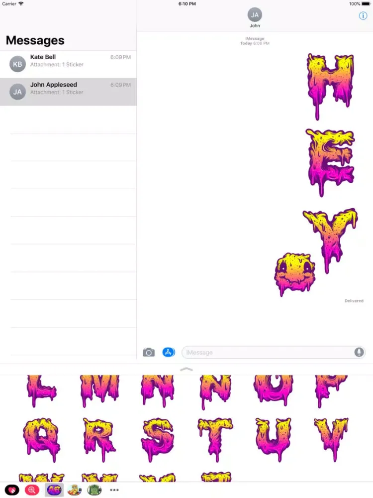 Capturas de pantalla de Alpha Bonkers iPad 