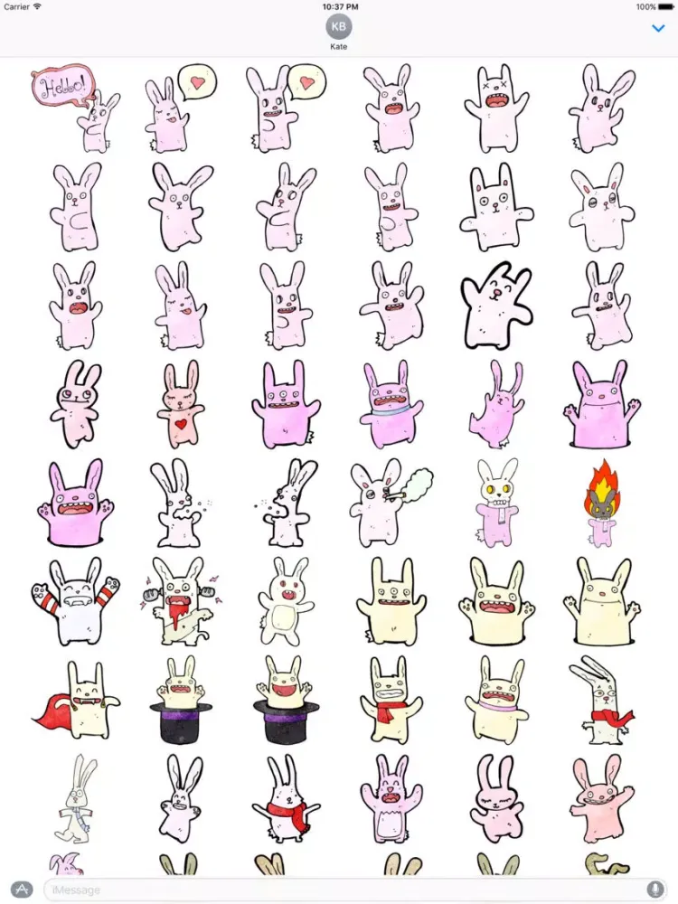 صور Bunnies! The DoodleBomb Collection iPad 