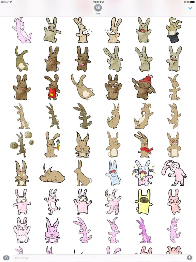 صور Bunnies! The DoodleBomb Collection iPad 