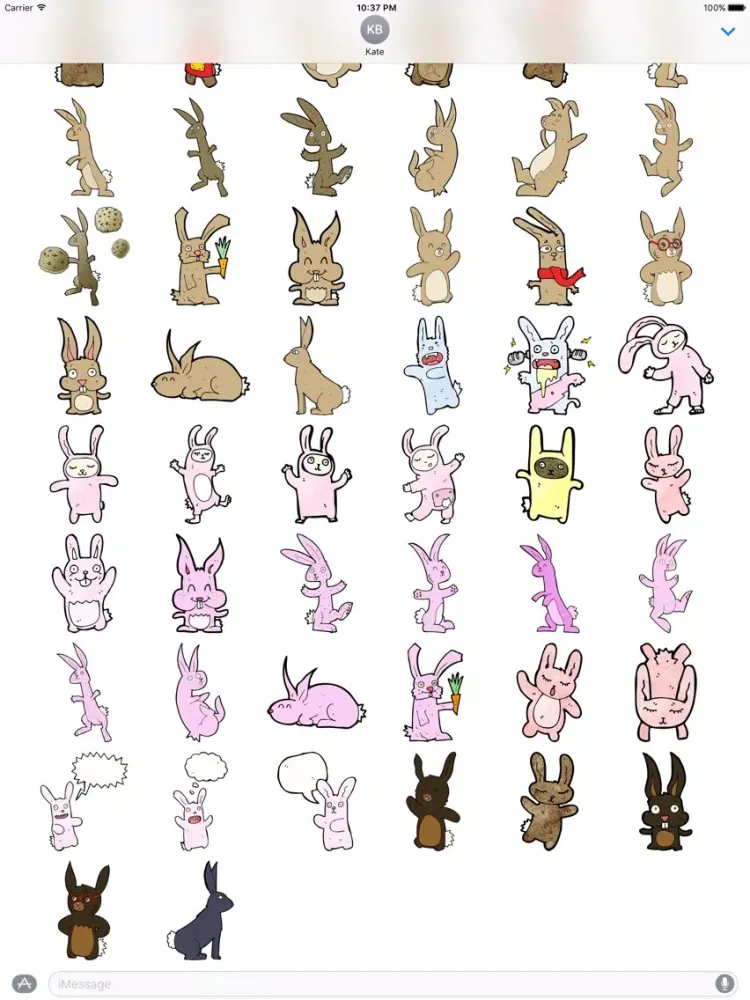 صور Bunnies! The DoodleBomb Collection iPad 