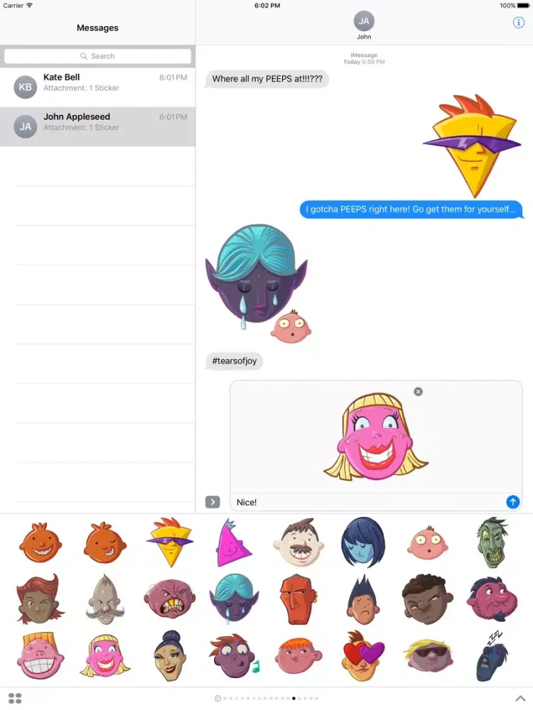 M2 Peeps iPad  スクリーンショット