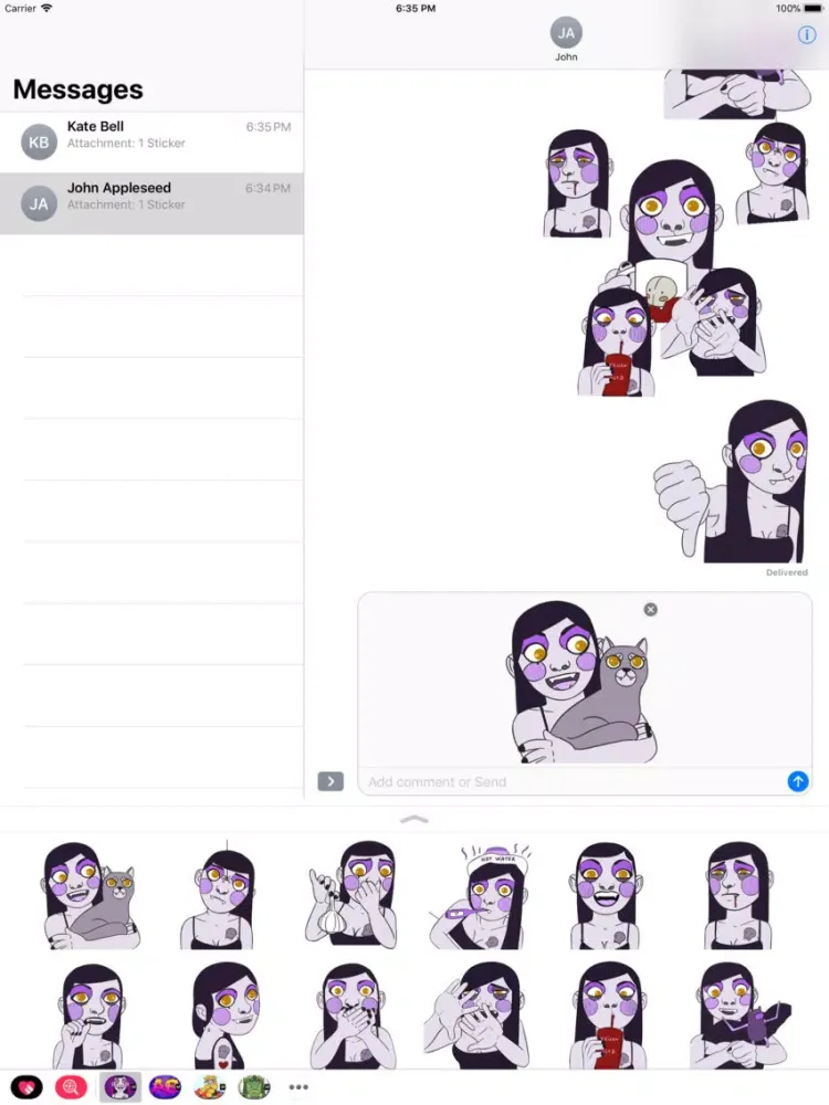 Zrzuty ekranu Purple Cheeks iPad 