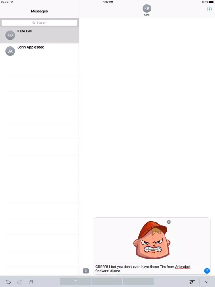 Tim from Animabot iPad Screenshots