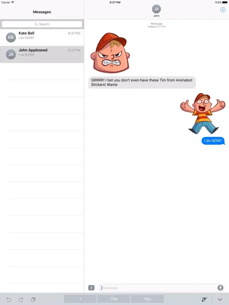 Tim from Animabot iPad Screenshots