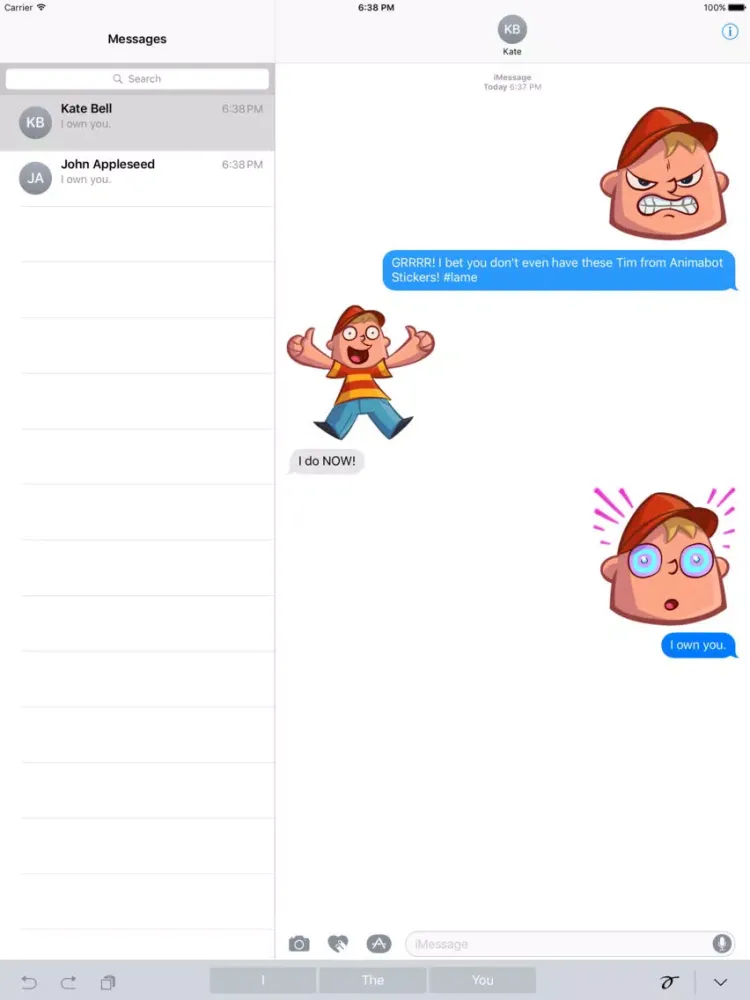 Tim from Animabot iPad Screenshots