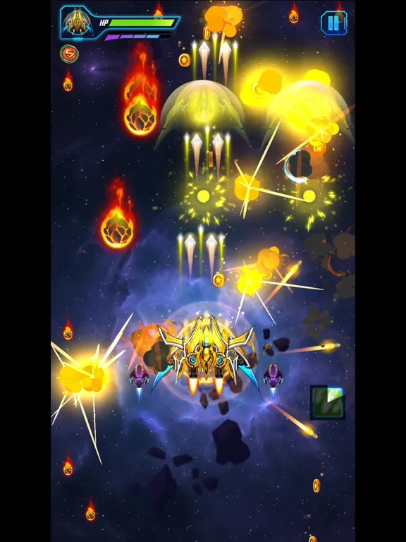 Tangkapan skrin Galaxy Wars - Fighter Force iPad 