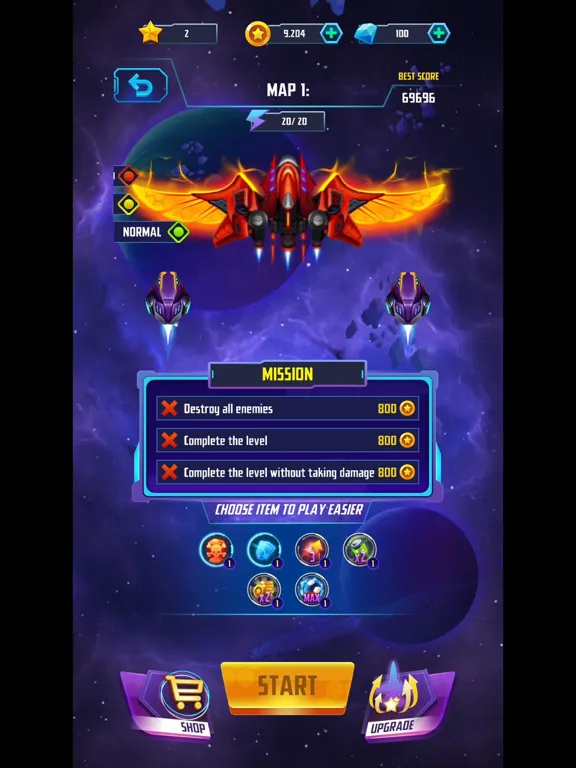 Tangkapan skrin Galaxy Wars - Fighter Force iPad 