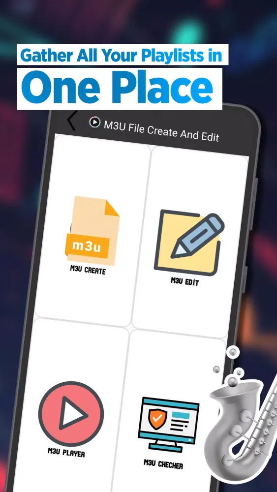 M3U Player: Edit, Test & Check Screenshots