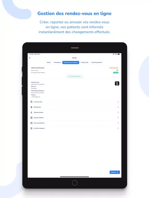 dokPro - application Médecins iPad  スクリーンショット