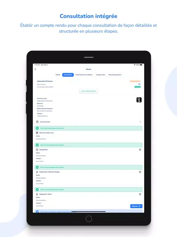 dokPro - application Médecins iPad  スクリーンショット
