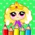 Glitter Dolls coloring book