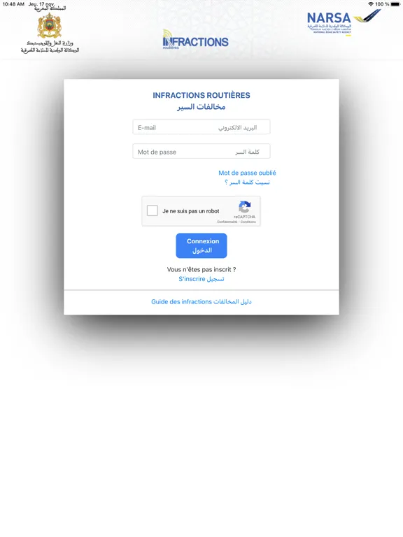 Ảnh chụp màn hình của Infraction Routière iPad 