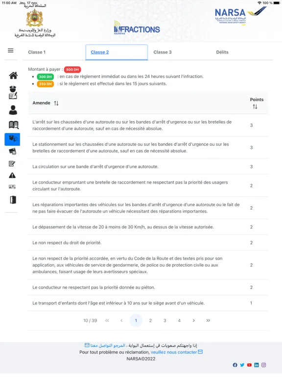 Ảnh chụp màn hình của Infraction Routière iPad 