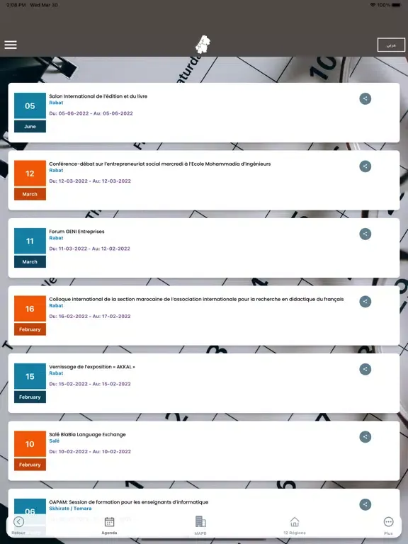 Capturas de pantalla de MAP Régions iPad 