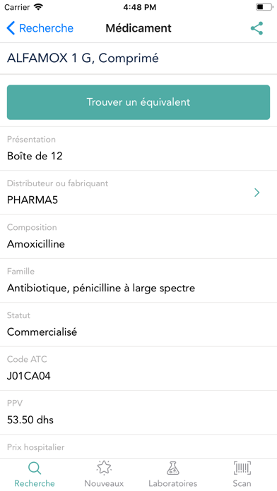Captures d'écran de Médicaments au Maroc