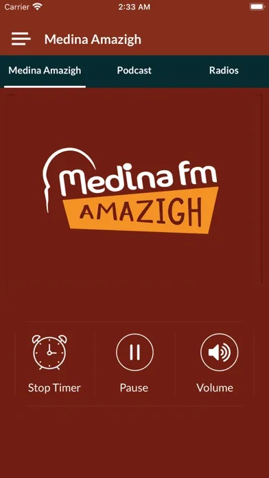 Ảnh chụp màn hình của Radio Medina Amazigh
