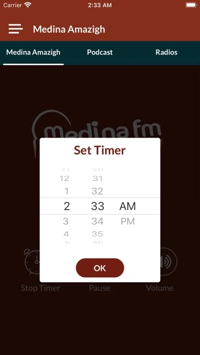 Ảnh chụp màn hình của Radio Medina Amazigh