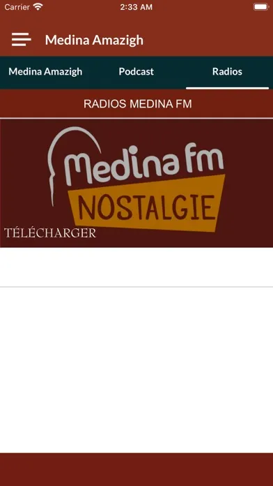 Ảnh chụp màn hình của Radio Medina Amazigh