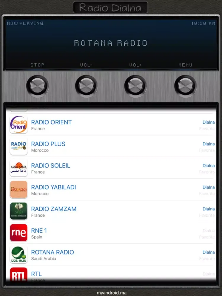 Capturas de pantalla de Radio Dialna iPad 