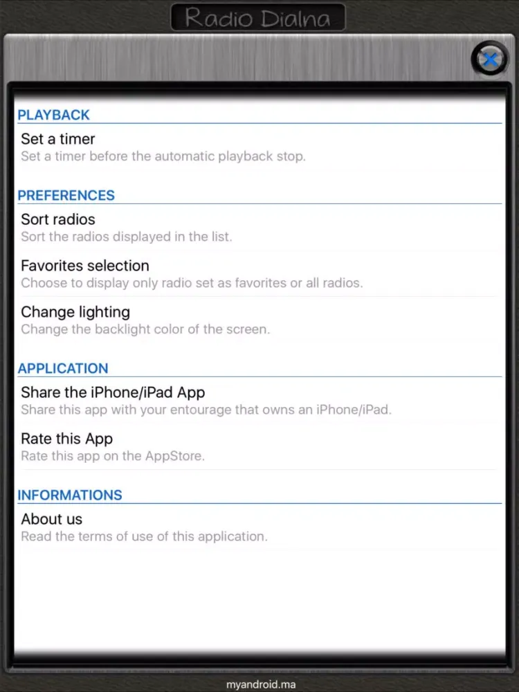 Capturas de pantalla de Radio Dialna iPad 