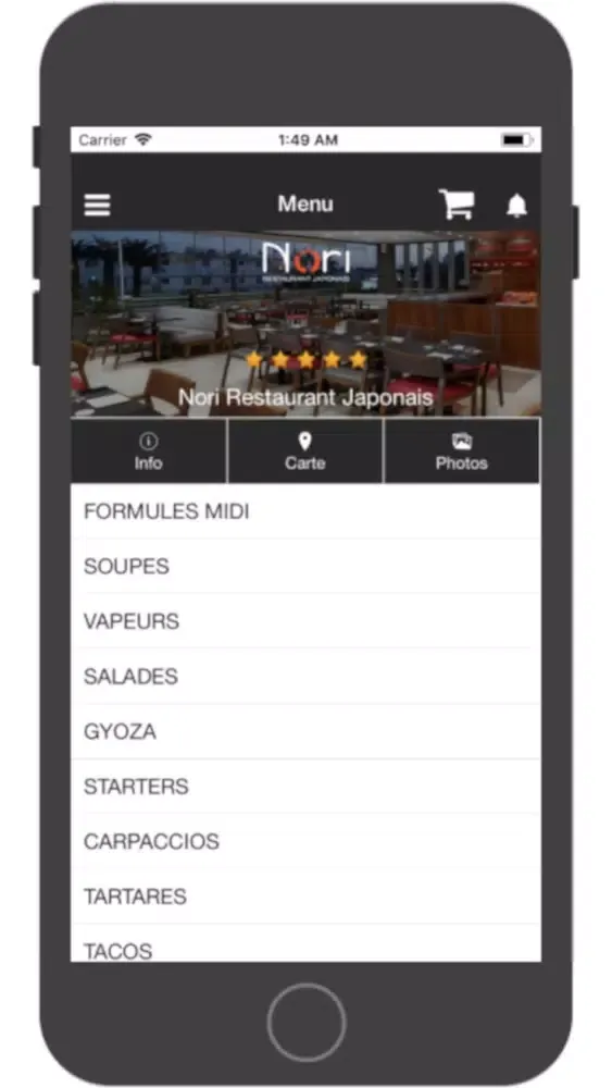 Capturas de pantalla de Restaurant Japonais Nori