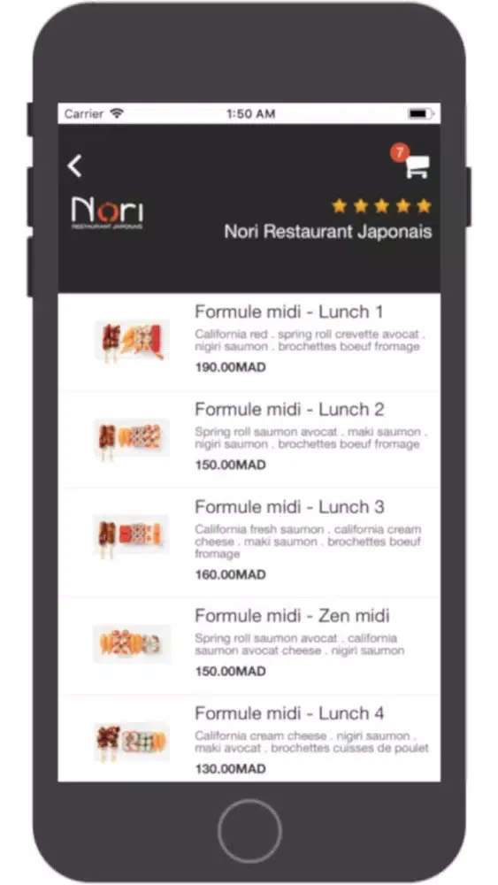 Capturas de pantalla de Restaurant Japonais Nori