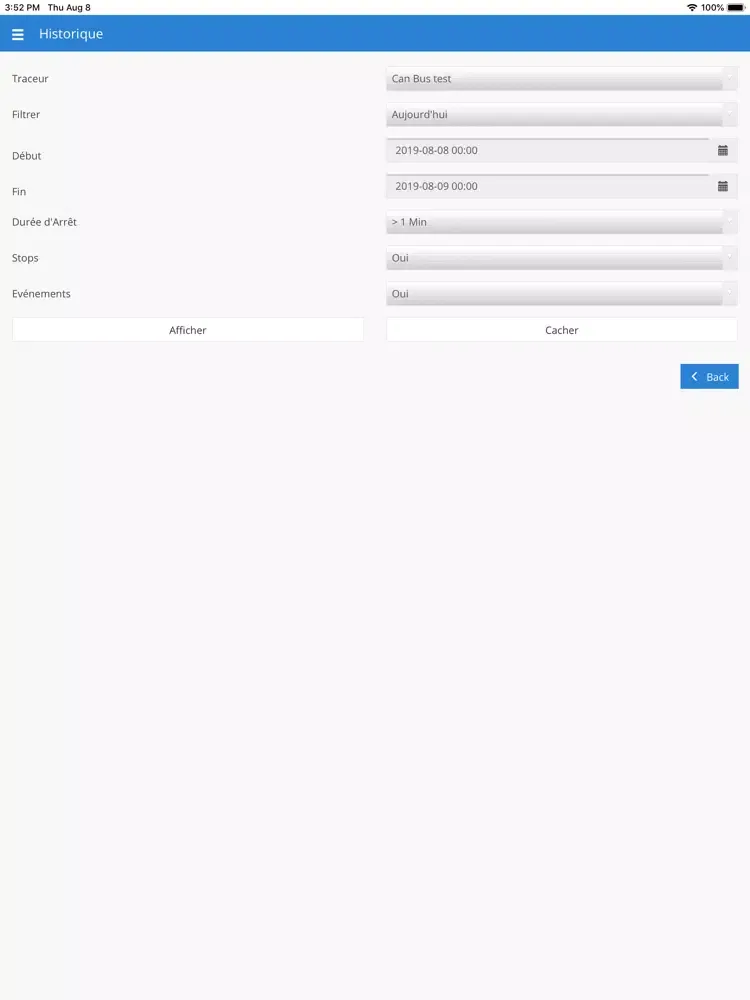 Zrzuty ekranu GPS-Tracks Maroc iPad 