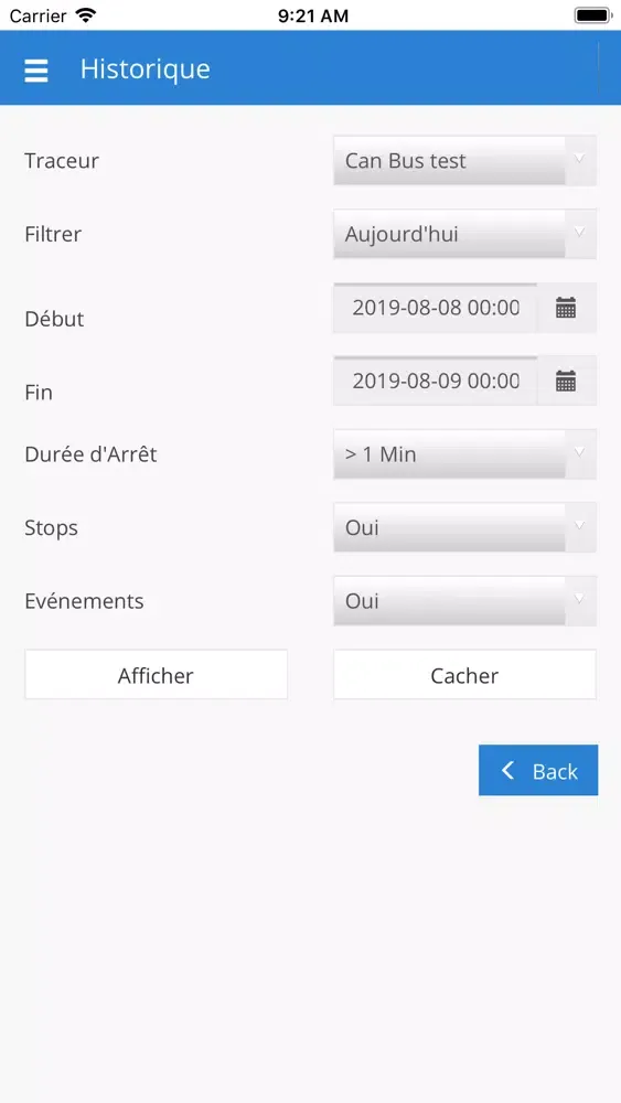 Zrzuty ekranu GPS-Tracks Maroc