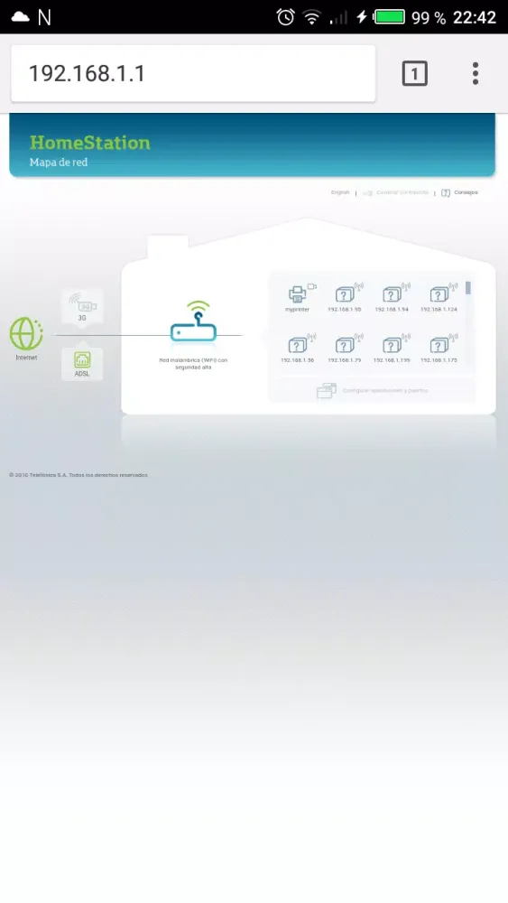 ภาพหน้าจอของ Wifi router setup