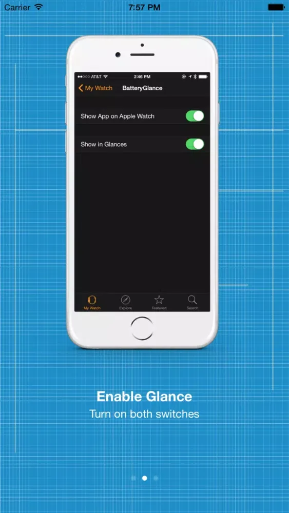 BatteryGlance: Check your iPhone Battery Status on Apple Watch Ekran Görüntüleri