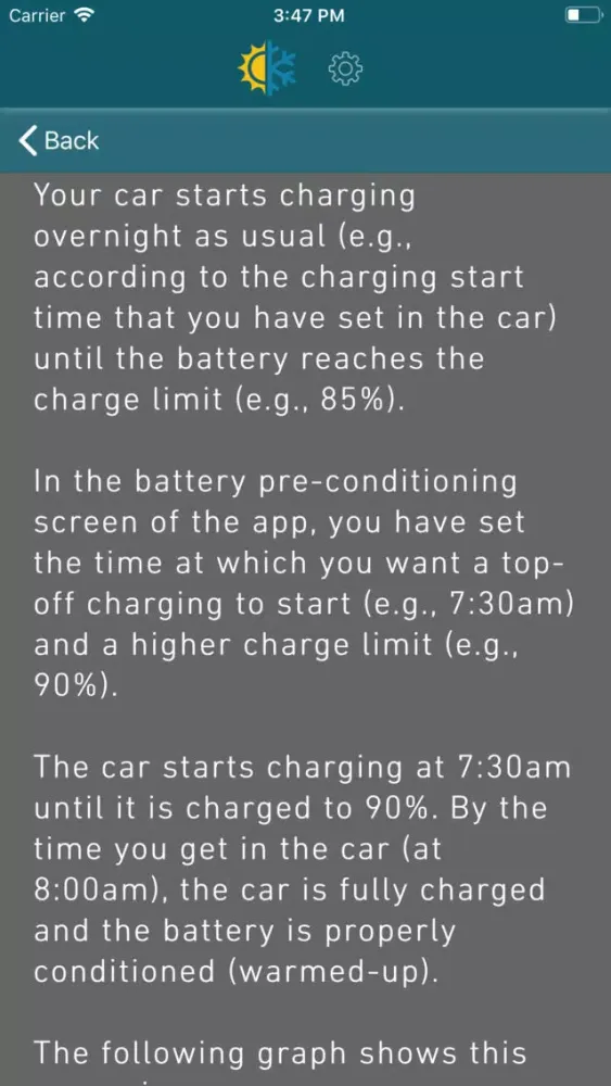 Tangkapan skrin Smart Battery Prep: For Tesla