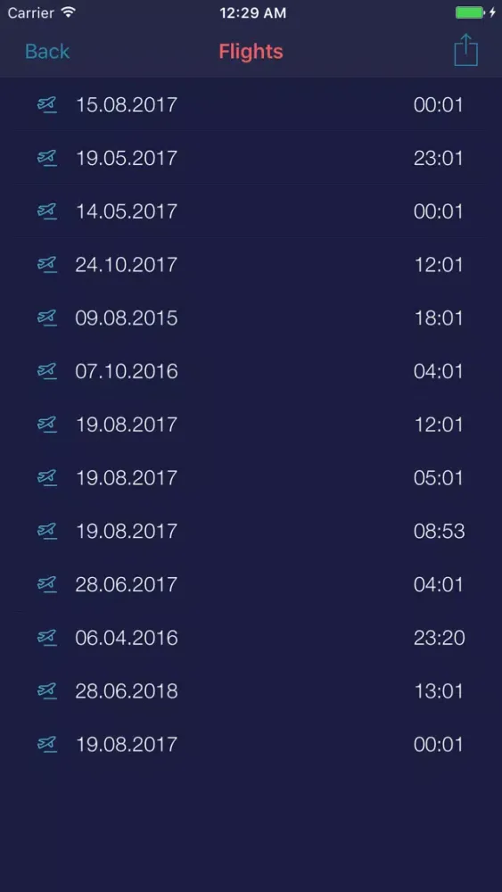 Simple LogBook Screenshots