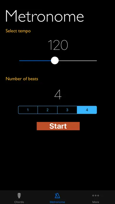 Chord Cheats & Metronome - Chord diagrams, tone generator and metronome for Watch应用截图