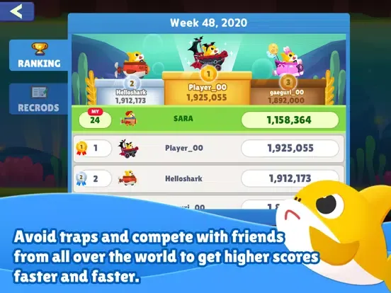 Baby Shark Run Away iPad  Screenshots