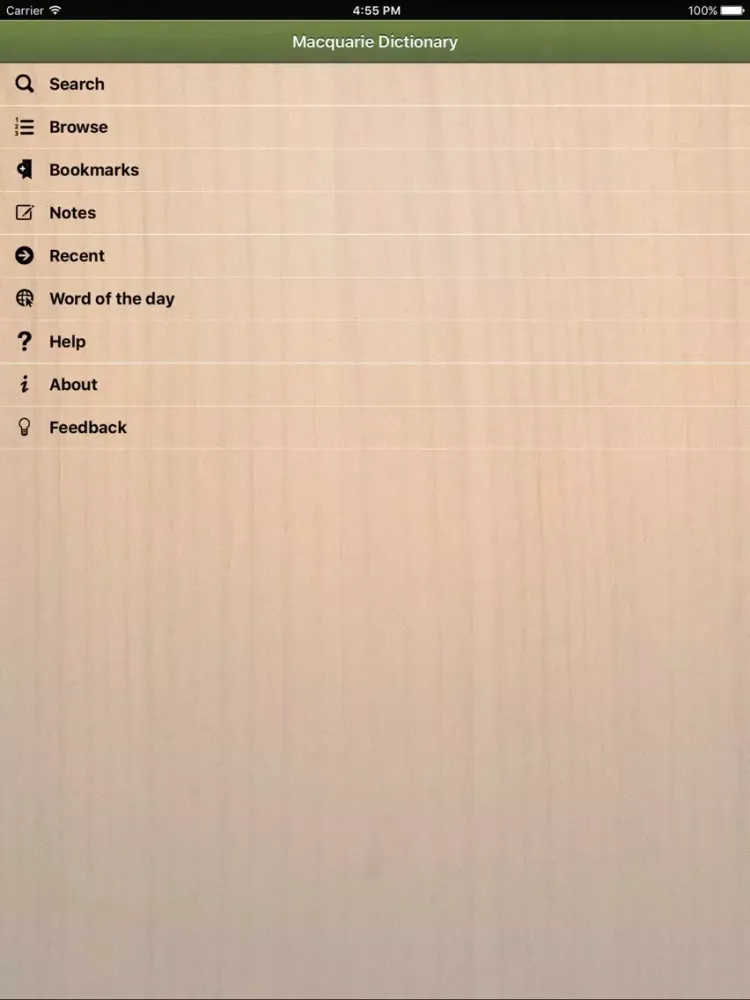 Macquarie Concise Australian Dictionary iPad  스크린샷