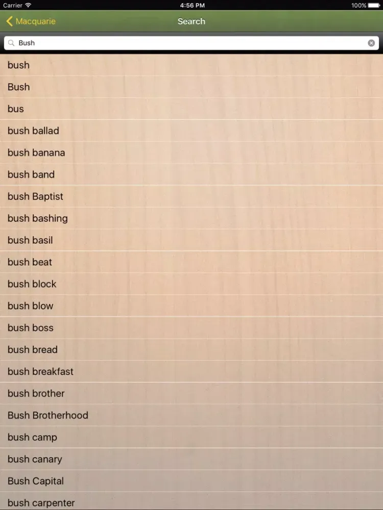 Macquarie Concise Australian Dictionary iPad  스크린샷