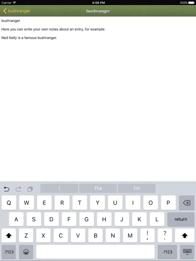 Macquarie Concise Australian Dictionary iPad  스크린샷