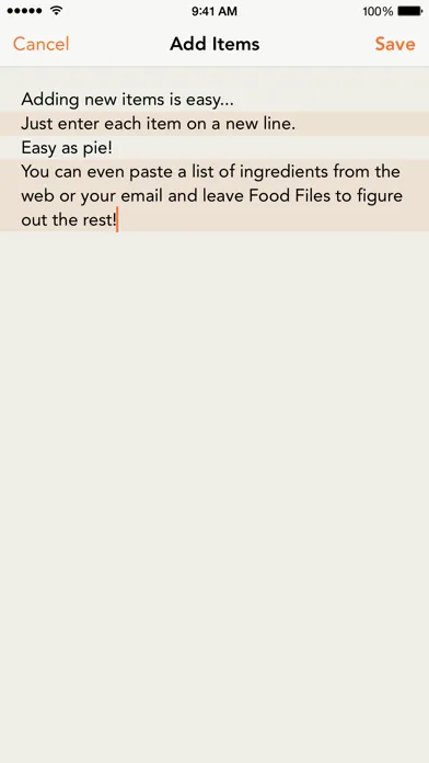 Zrzuty ekranu Food Files