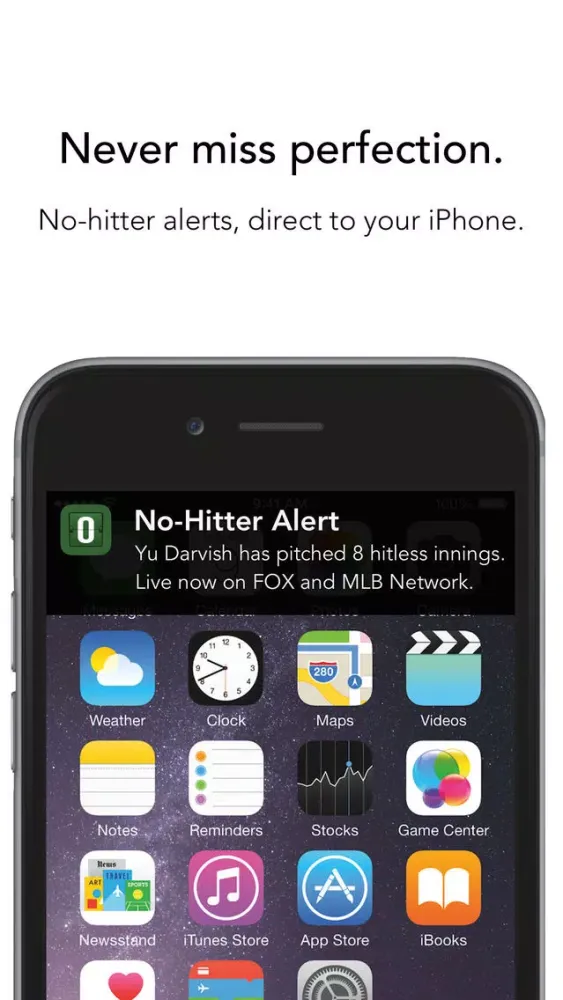 Capturas de pantalla de No-Hitter Alerts