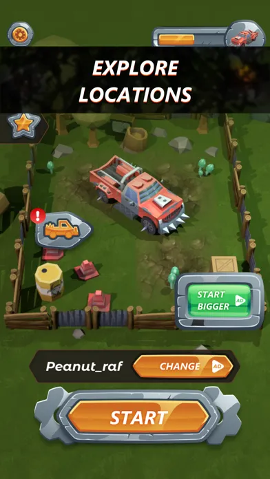 Tangkapan layar Zombie car: monster trucks pvp