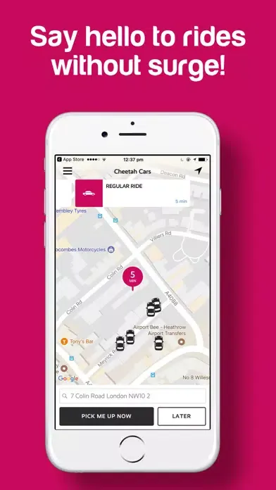 Cheetah Cars - London Minicabs Ekran Görüntüleri