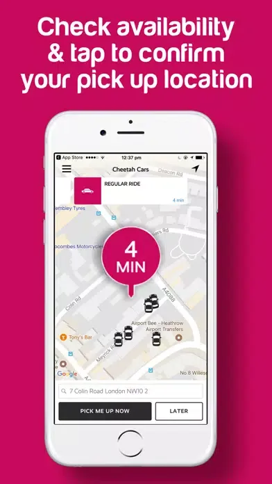 Cheetah Cars - London Minicabs Ekran Görüntüleri