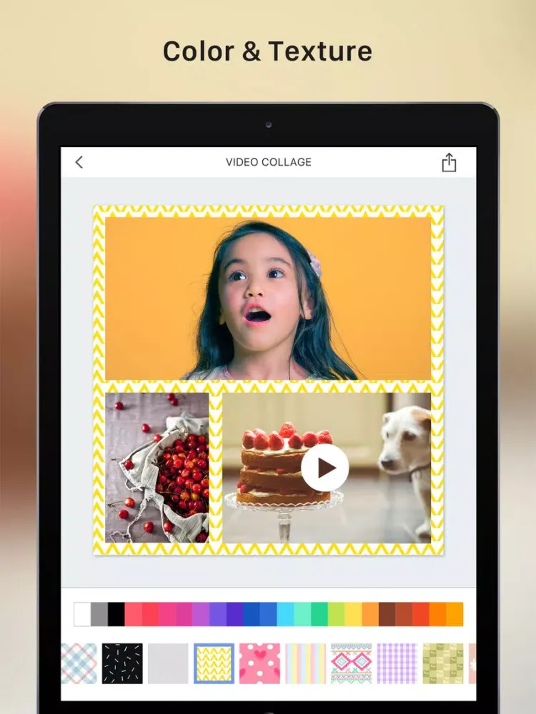 Video Collage and Photo Grid iPad  سکرین شاٹس