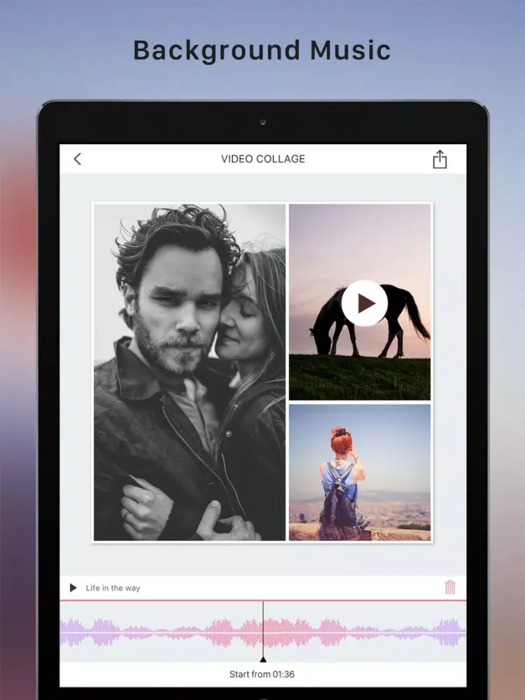Video Collage and Photo Grid iPad  سکرین شاٹس