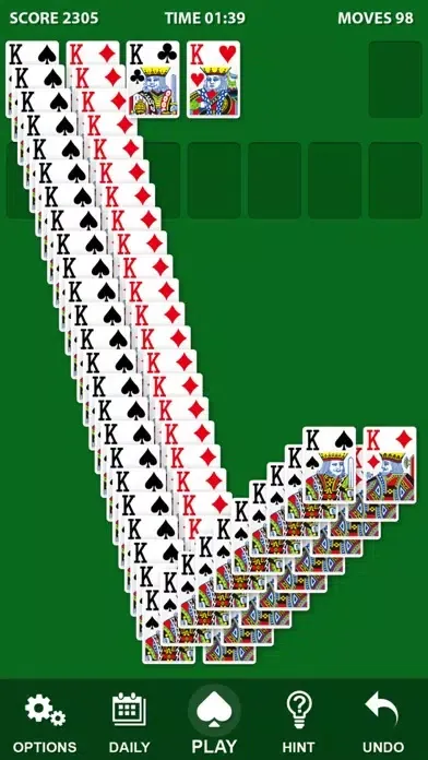 Tangkapan skrin *Solitaire++