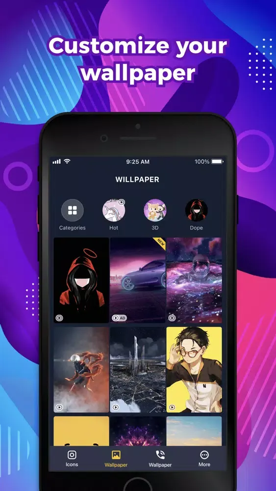 ComicTok-video wallpaper theme سکرین شاٹس