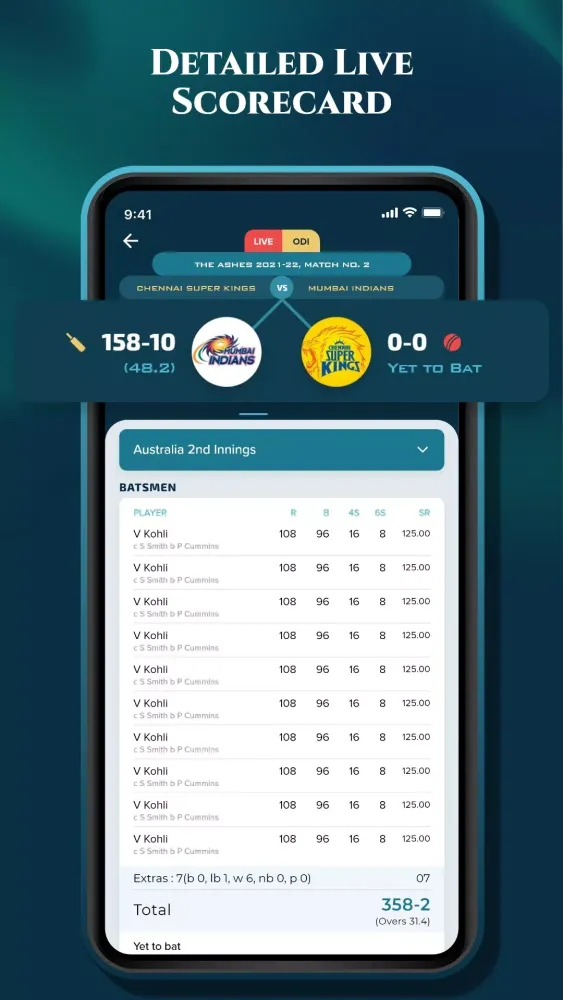 Zrzuty ekranu Magic Cricket Live Line
