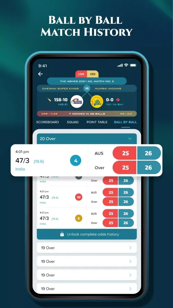 Zrzuty ekranu Magic Cricket Live Line