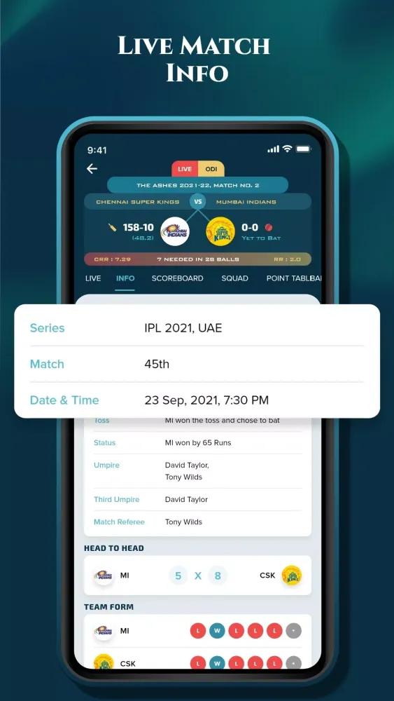 Zrzuty ekranu Magic Cricket Live Line